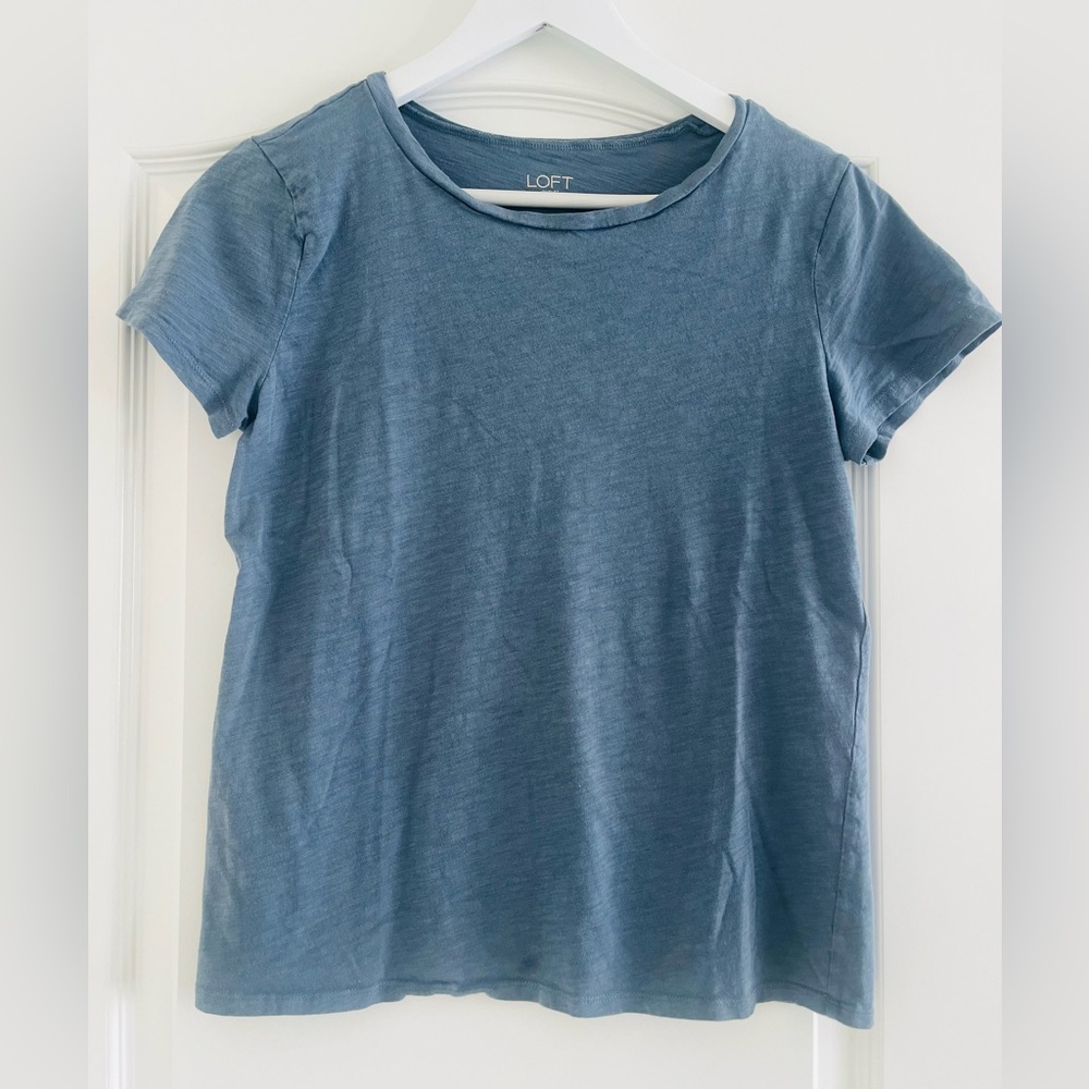 LOFT Outlet Dusty Blue Tee